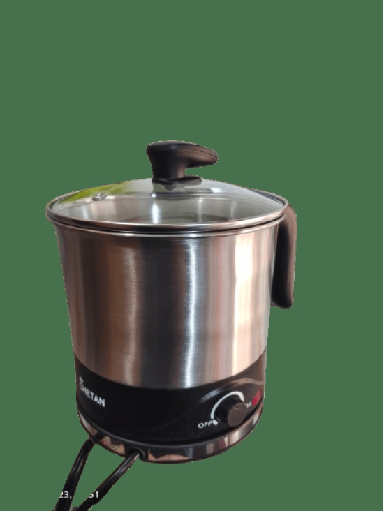 MyChetan Electric Kettle 1.5 litres with Stainless Steel Body, used for boiling Water and milk, Tea, Coffee, Oats, Noodles, Soup etc. 1000 Watt (Black & Silver)