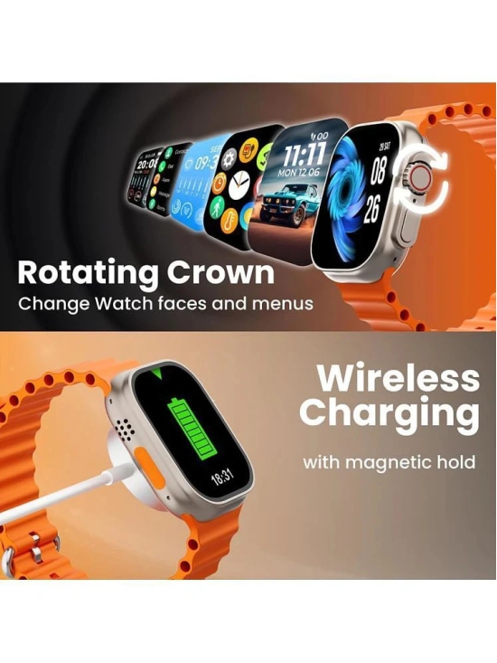 VERONIC ULTRA BLUETOOTH CALLING Orange Smart Watch