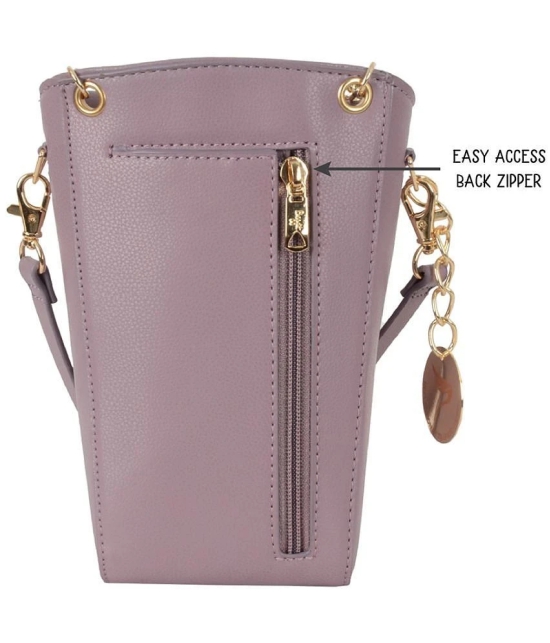 Baggit Pink Faux Leather Sling Bag - Pink