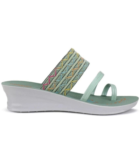 Bersache Green Womens Flats - None