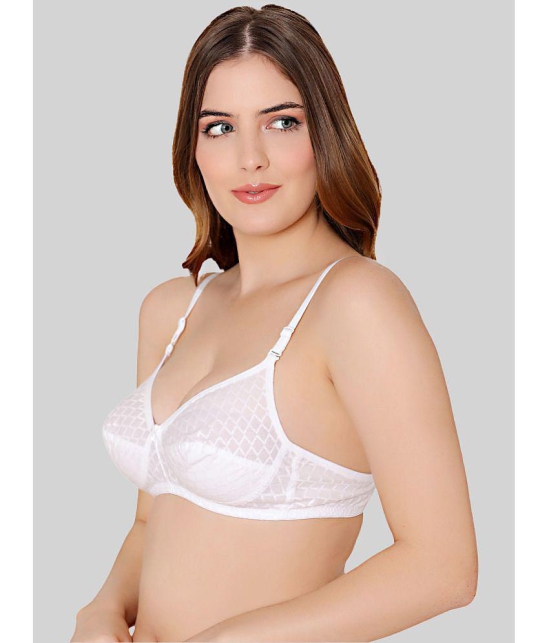 Bodycare White Cotton Non Padded Womens Everyday Bra ( Pack of 1 ) - None