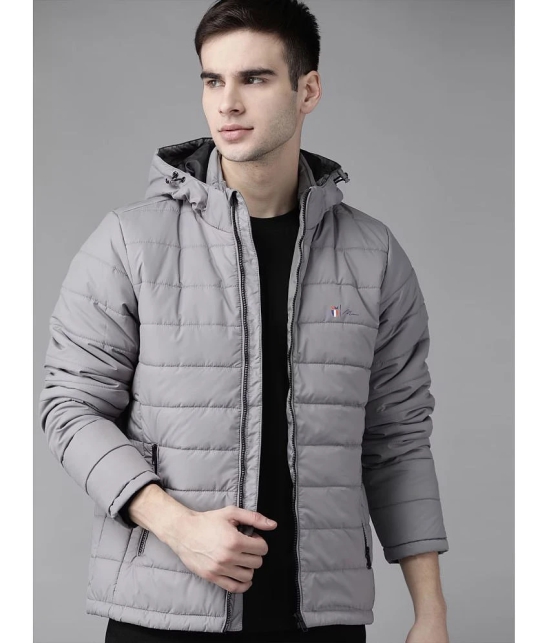 MXN Polyester Mens Casual Jacket - Grey ( Pack of 1 ) - None