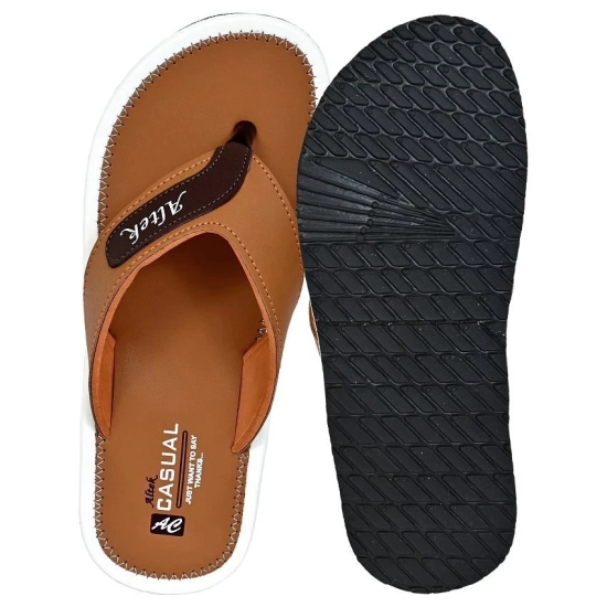 Altek Tan Mens Thong Flip Flop - None