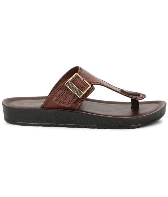 UrbanMark Men Comfortable Cushioned with Side Buckle Strap Thong Flip-Flop - None