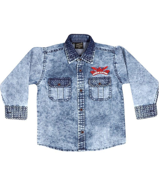 Kids Denim Full sleeves Shirt - None