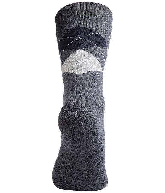 Texlon - Multicolor Woollen Men's Mid Length Socks ( Pack of 3 ) - Multicolor