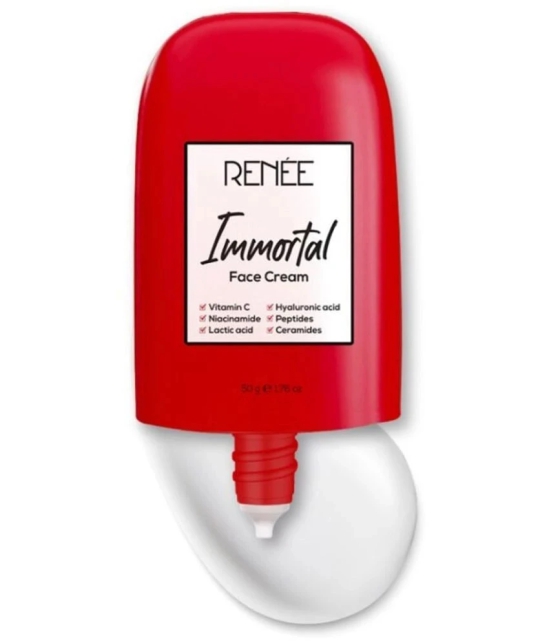 Renee Immortal Face Cream, Repairs Damaged Skin, Enriched With Vitamin C, Hyaluronic Acid, 50gm