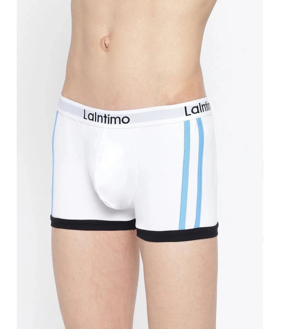 La Intimo White Cotton Mens Trunks ( Pack of 2 ) - None