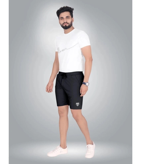 Septem Grey Melange Polyester Mens Gym Shorts ( Pack of 2 ) - None