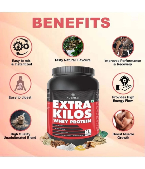 Nutriley Extra Kilos Whey Protein ( 500 gm , Kesar Pista Badam - Flavour )