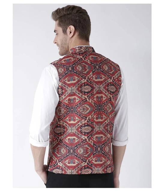 Hangup Multi Cotton Blend Nehru Jacket - None