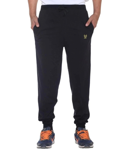 Vimal Jonney Black Cotton Blend Trackpants Pack of 1 - XXL