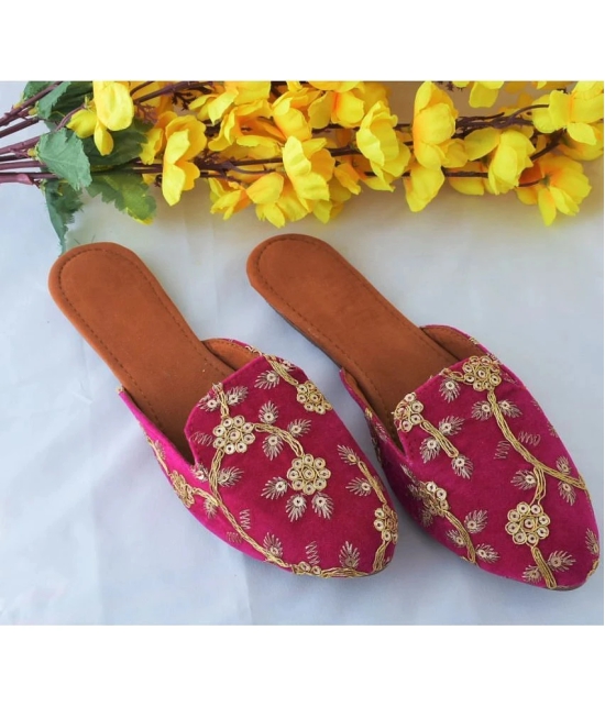 Anjaneya Creations - Pink Womens Mules - None