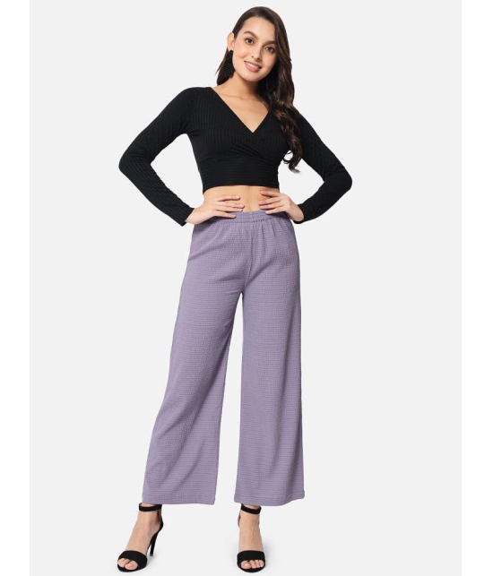 ALL WAYS YOU - Purple Polyester Straight Womens Palazzos ( Pack of 1 ) - None