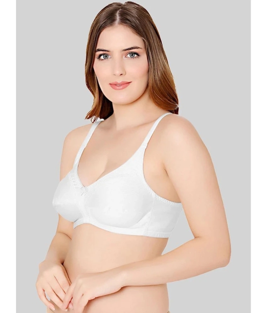 Bodycare White Cotton Blend Non Padded Womens Everyday Bra ( Pack of 1 ) - None