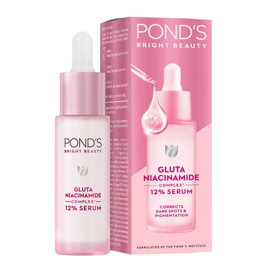 Pond's Bright Beauty Anti-Pigmentation Serum for Flawless Radiance with 12% Gluta-Niacinamide Complex