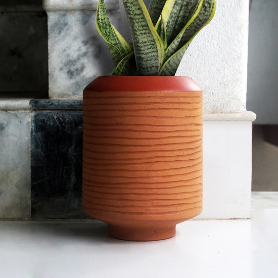 Handcrafted Terracotta Barrel (XL) Planter