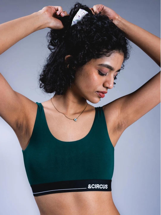 U-Back Lounge Bralette - Racing Green-L