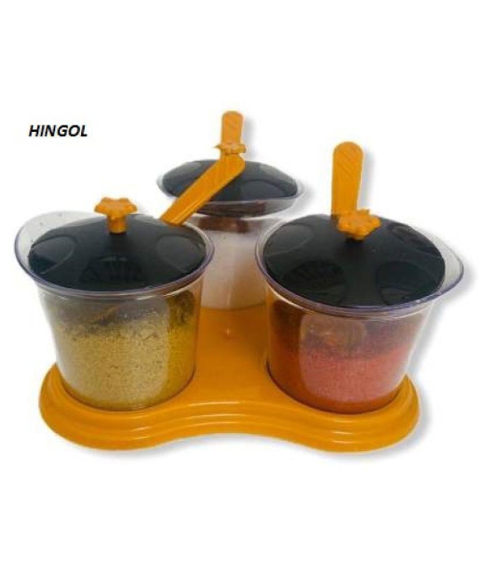 HINGOL Multipurpose Storage Plastic Pickle Container Set of 1 350 mL - Multicolor