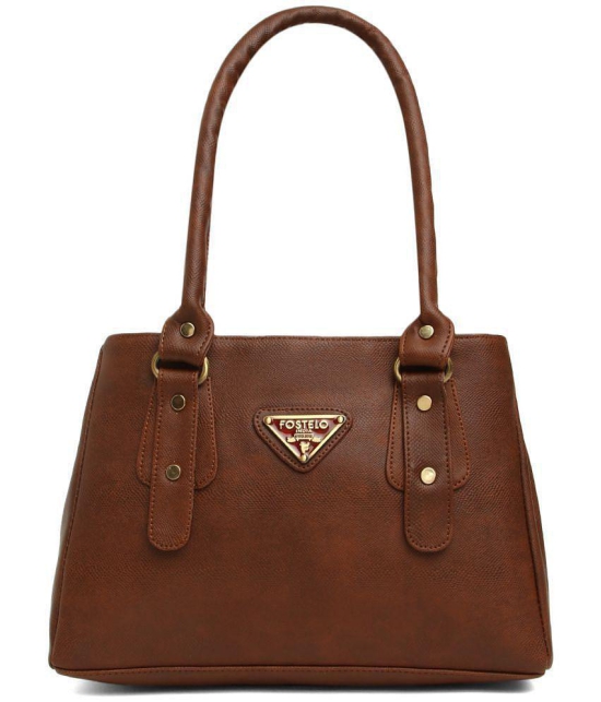 Fostelo - Brown PU Shoulder Bag - Brown