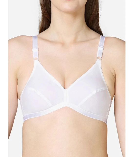 VStar - White Cotton Non Padded Womens Everyday Bra ( Pack of 1 ) - None