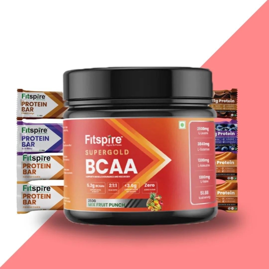 SUPER GOLD BCAA (WATERMELON) WITH 3 PROTEIN BARS