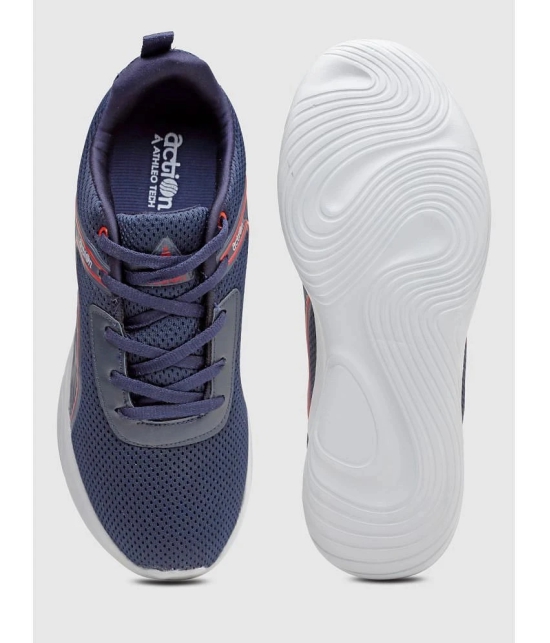 Action Sports Shoes For Men Navy Mens Sports Running Shoes - None