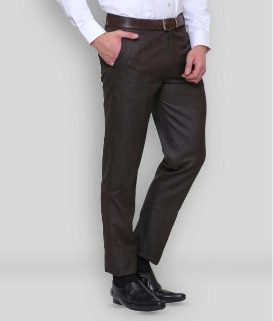 Inspire Clothing Inspiration - Brown Polycotton Slim - Fit Mens Formal Pants ( Pack of 1 ) - None