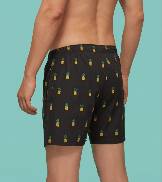 Remix Cotton Boxers Pineapple Black XL