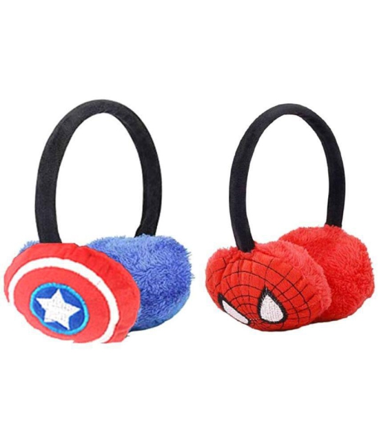 thriftkart Kids Superheroes Winter Warm Earmuffs For Ear Protection (Assorted SuperHero Design, Pack of 2PC) - None