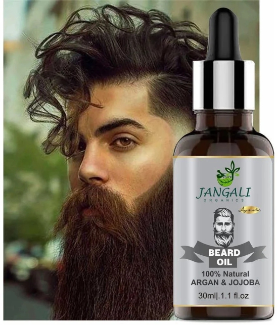 PURE Jangali ORGANICS Beard Growth Tonic & Gummies (30 Days Pack) | Thickens 30ML