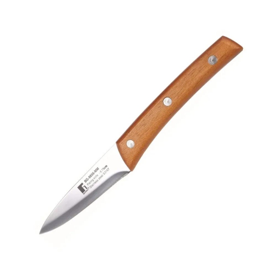 Bergner Natural Stainless Steel Slicer Knife with Wooden Handle | Brown | 1 Pc