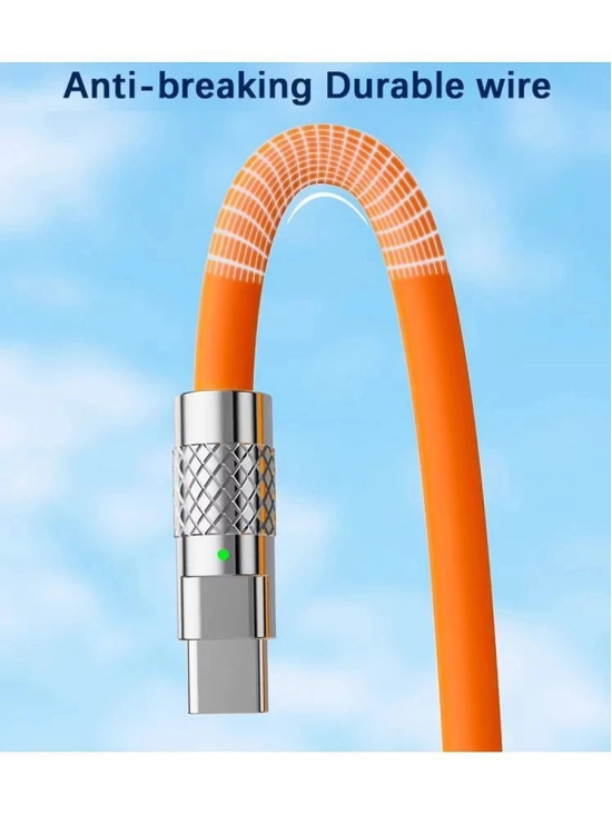 Vertical9 1m Data Cables Type-C Super Fast Charging - Orange