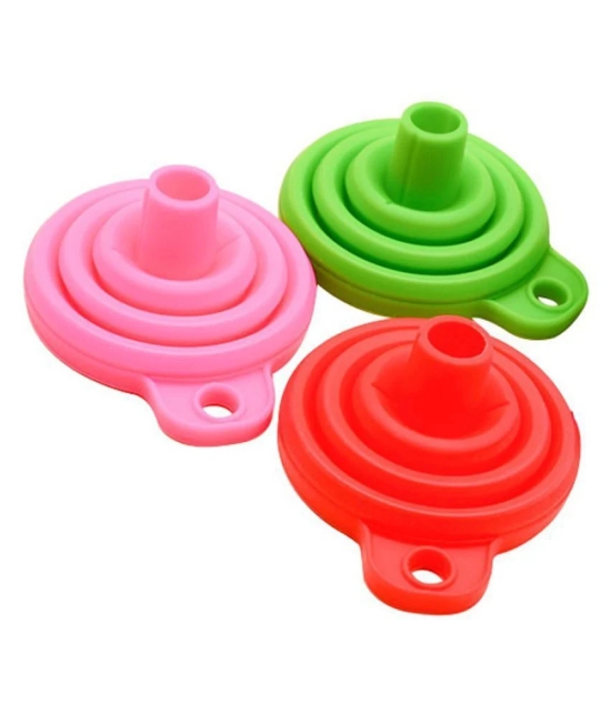 Silicone Gel Practical Collapsible Foldable Funnel Hopper Kitchen Tool Gadget - Multicolor