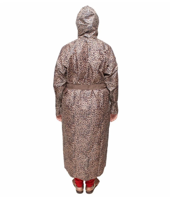 Goodluck PVC Long Raincoat - Brown - XXL