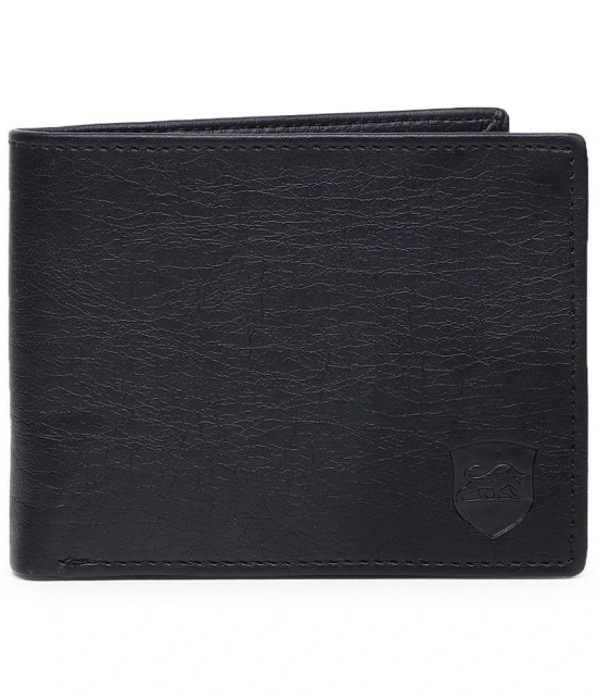 samtroh - Black PU Mens Regular Wallet ( Pack of 1 ) - Black