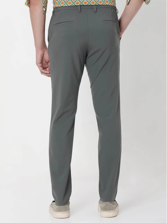 Olive Ankle Length Stretch Chinos