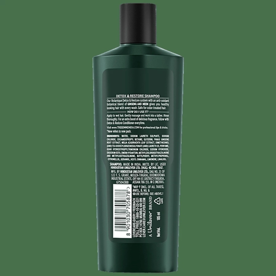 Tresemme Botanique Detox & Restore Pro Collection Shampoo - Ginseng & Neem, 185 Ml