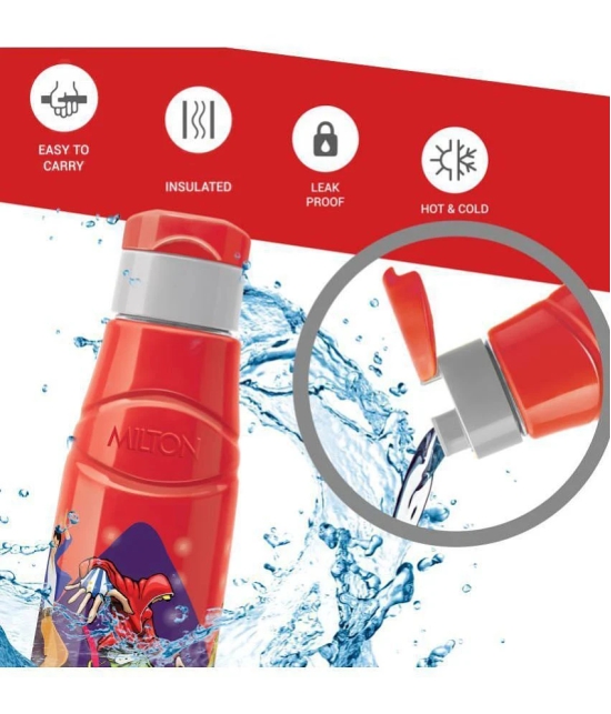 Milton Kool Fun 900 Plastic School Bottle, 704 ml, Red - Red