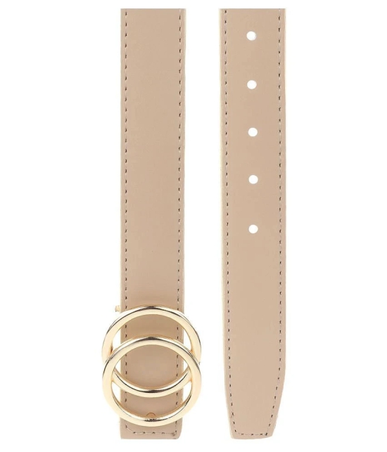 Loopa Beige PU Casual Belt - None