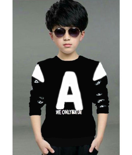 Force - Black Cotton Boy's T-Shirt ( Pack of 1 ) - None