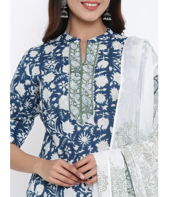 KIPEK Cotton Ethnic Top With Palazzo - Stitched Suit Single - XL