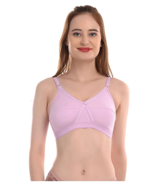 Elina Cotton T-Shirt Bra - Purple - 38C