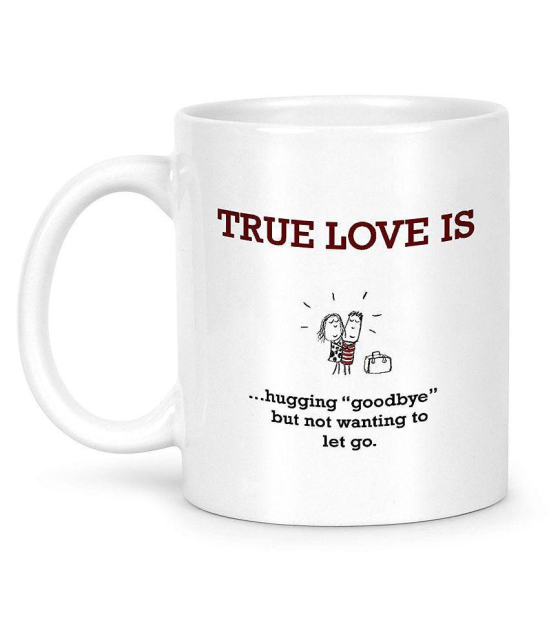 Idream Quote Printed Ceramic Coffee Mug 1 Pcs 330 mL - White