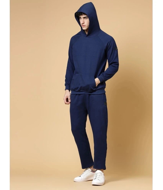 Rigo - Blue Fleece Regular Fit Mens Tracksuit ( Pack of 1 ) - None