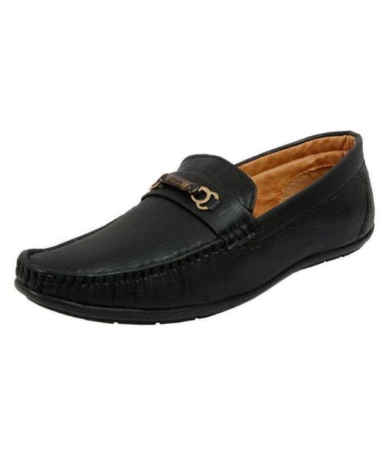 SHOES KINGDOM Black Loafers - 11