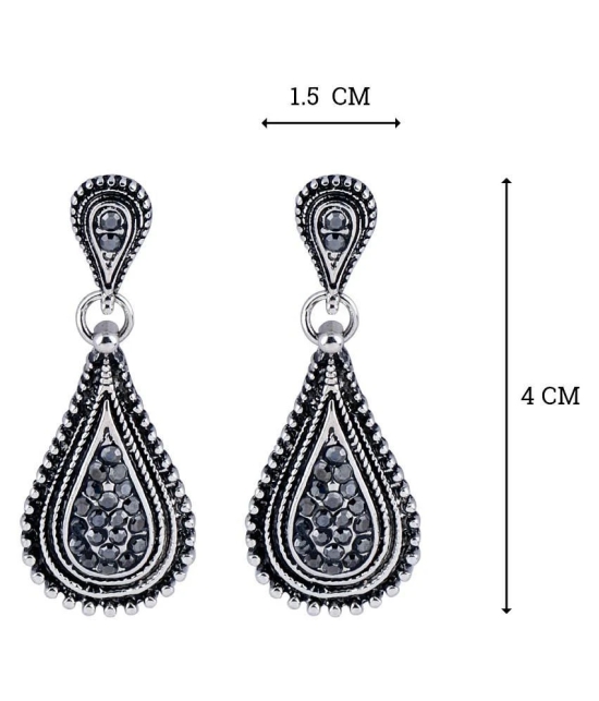 SILVER SHINE Oxidised silver Party Wear Dangle Earring For Women Girl - Silver