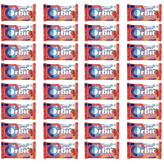 Orbit Mixed Fruit Flavour Sugar Free Chewing Gum - 4.4G Sleeve (Pack Of 32)