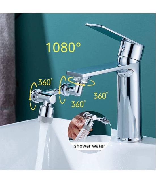 18 ENTERPRISE 1080Â° Swivel Faucet Aerator Rotatable Multi-Functional Extension Faucet, Faucet for Taps,Kitchen Sink with 2 Modes Splash Extension Faucet Filter.