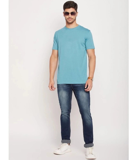 UNIBERRY - Blue Cotton Blend Regular Fit Mens T-Shirt ( Pack of 1 ) - None